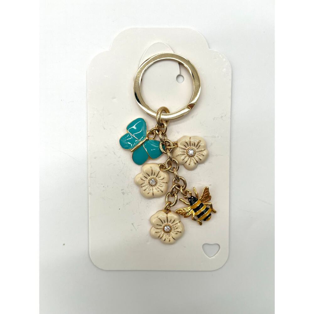 COACH Bag Charm, Cascading Butterfly, Bee, Flowers